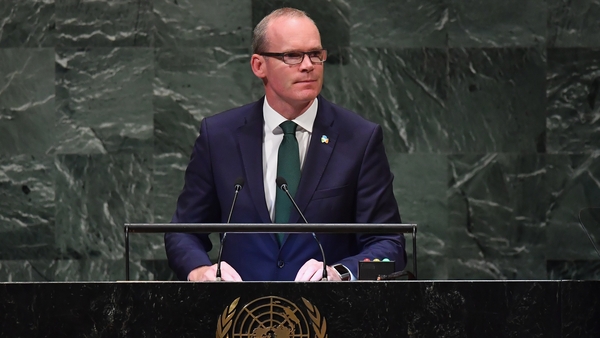 Simon Coveney addressed the United Nations General Assembly in New York
