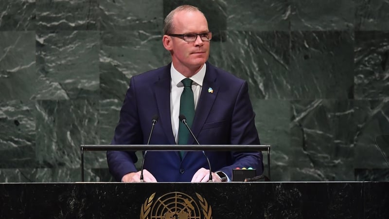 Simon Coveney addressed the United Nations General Assembly in New York