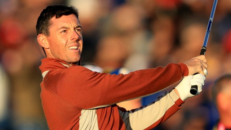 Rory McIlroy will try to set the tone for Europe