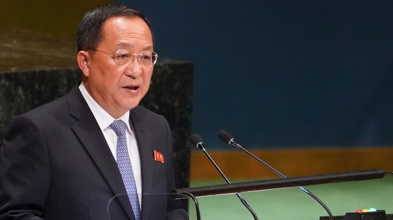 Ri Yong-ho told the UN that without any trust in the US, North Korea would not unilaterally disarm themselves