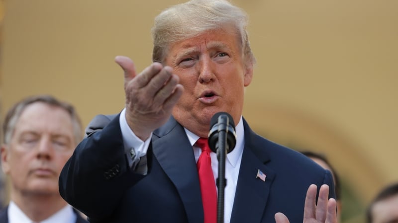 US President Donald Trump said the new deal would create US jobs