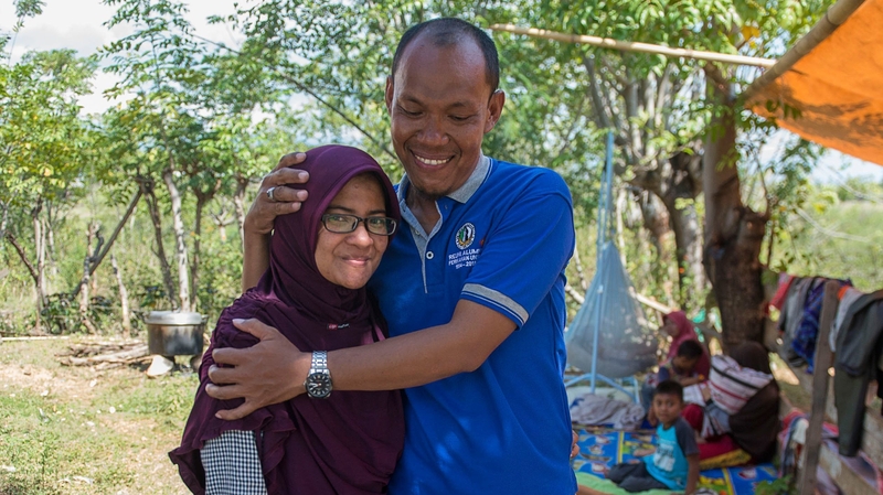 Azwan says it was 'euphoria' when he saw his wife climbing off a motorbike at their home