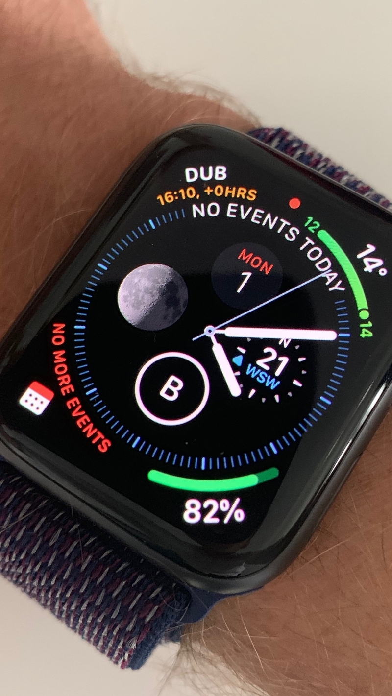 The Series 4 Watch now allows up to eight complications on one face