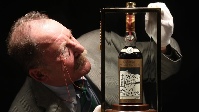 The world's rarest and most valuable Scotch whisky - a bottle of The Macallan Valerio Adami 60 year-old 1926