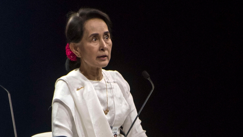 Aung San Suu Kyi has not been seen in public since the coup on Monday