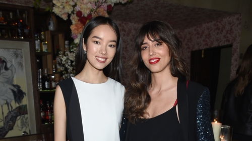 Makeup artist Violette with model Fei Fei Sun. Photo: Dimitrios Kambouris/Getty Images.