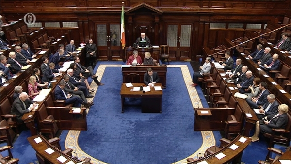 This afternoon's motion was supported by 83 votes, with one TD abstaining and 43 voting against it