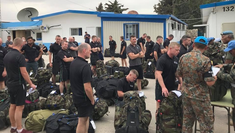 Irish troops had their bags packed ready to return home from Syria