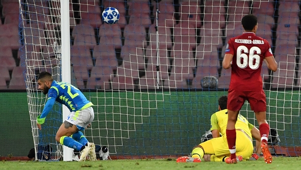 Lorenzo Insigne guided the ball home in the final minute of normal time