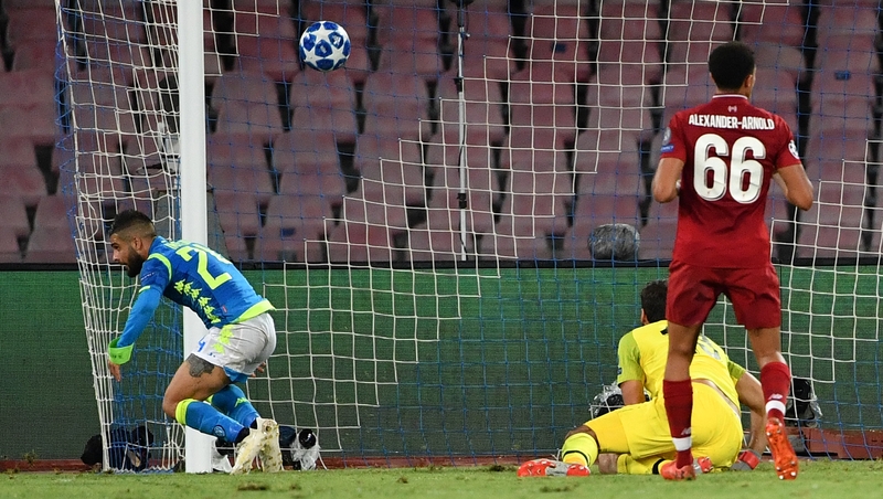 Lorenzo Insigne guided the ball home in the final minute of normal time