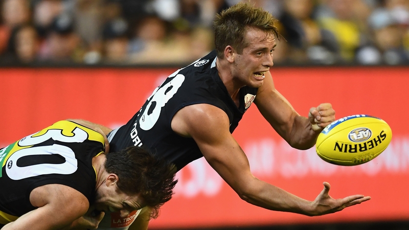 Ciaran Byrne in action for Carlton FC