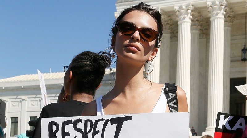 Emily Ratajkowski arrested protesting Brett Kavanaugh's nomination to the Supreme Court
