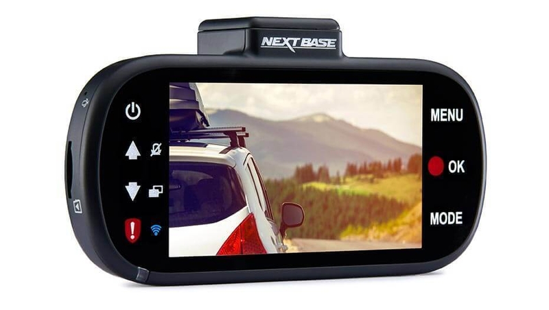 The dashcam has a 3" LED screen