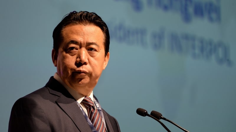 Meng Hongwei had been reported missing by his wife before he resigned from Interpol last year