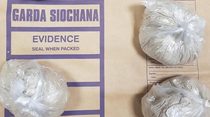 Gardaí stopped a car travelling on the M9 motorway near Knocktopher late last night