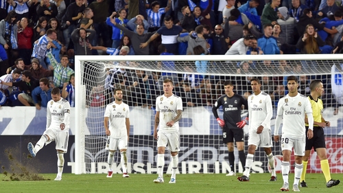 Real Madrid react after conceding