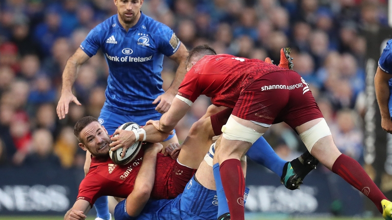 Munster's Alby Mathewson in a ction at the Aviva