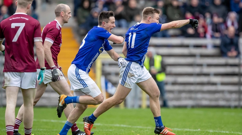 Colm McCarthy celebrates the game's only goal
