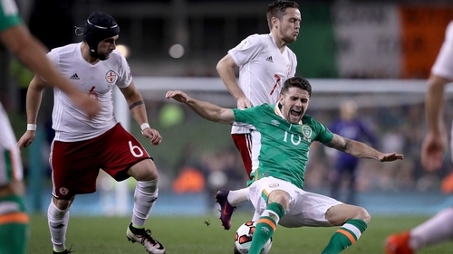 Ireland and Georgia last met at the Aviva in October 2016