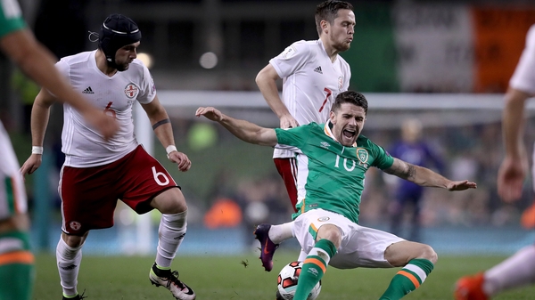 Ireland and Georgia last met at the Aviva in October 2016