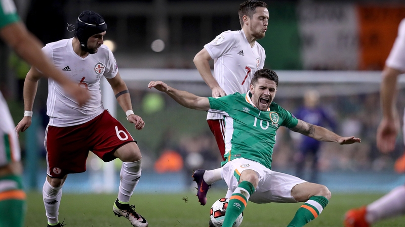 Ireland and Georgia last met at the Aviva in October 2016