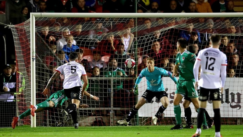 Graham Cummins nodded Cork City into the lead on the half hour mark