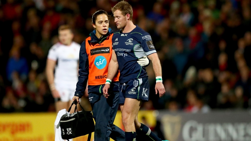Kieran Marmion leaving the field at the Kingspan Stadium