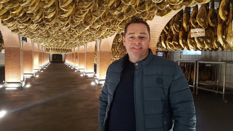 Neven's Leek & Blue Cheese Risotto with Caramelised Walnuts and Celery & Pear Salad.