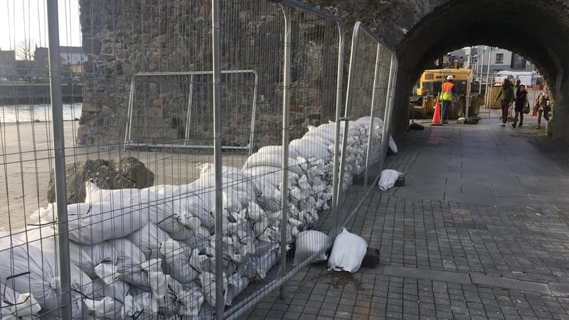 Preparations at the Spanish Arch in Galway
