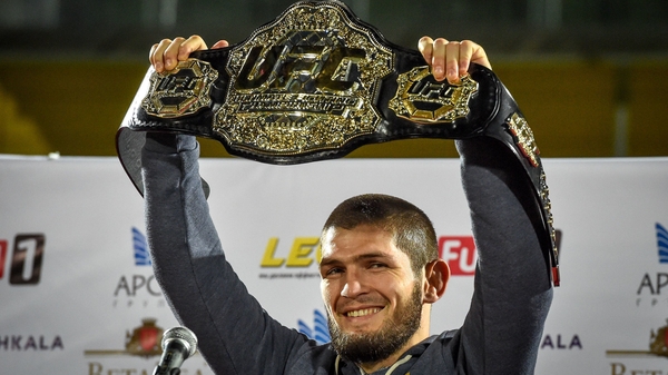 Nurmagomedov beat Conor McGregor to keep the lightweight belt