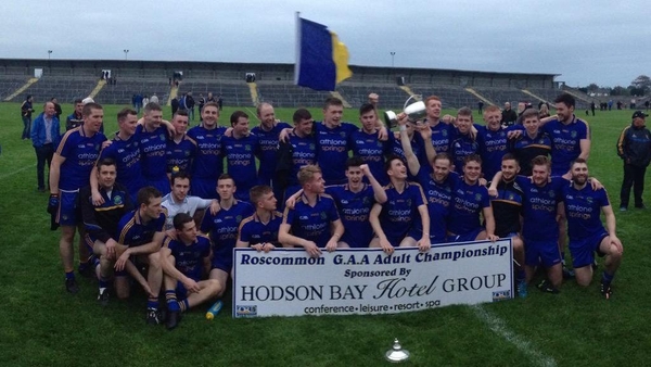 The Clann na nGael team that won the Roscommon SFC title in 2015