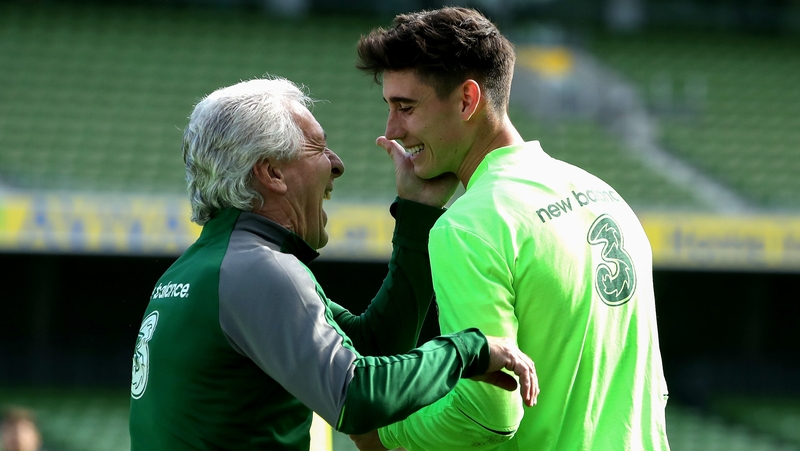 O'Dowda enjoys a joke with Mick Lawlor this week