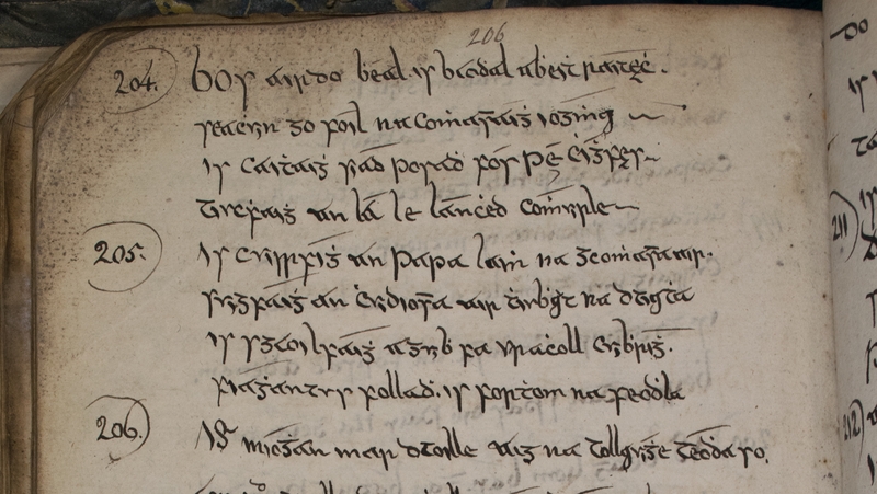 Cúirt an Mheán Oíche – íomhánna ó na lámhscríbhinní