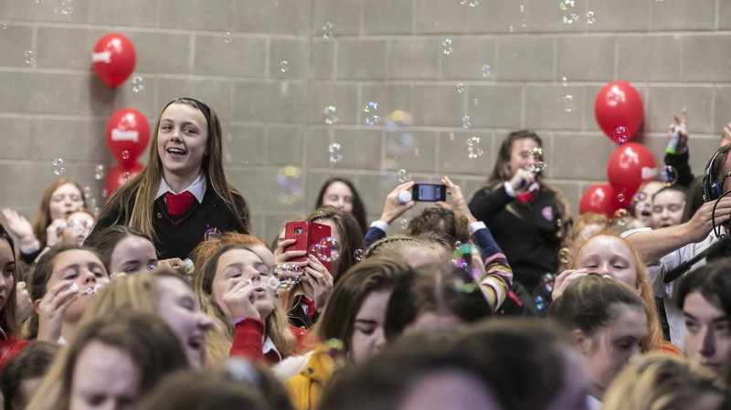 The conference ended with a symbolic bubble release