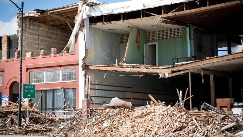 The aftermath of Hurricane Michael in Marianna, Florida