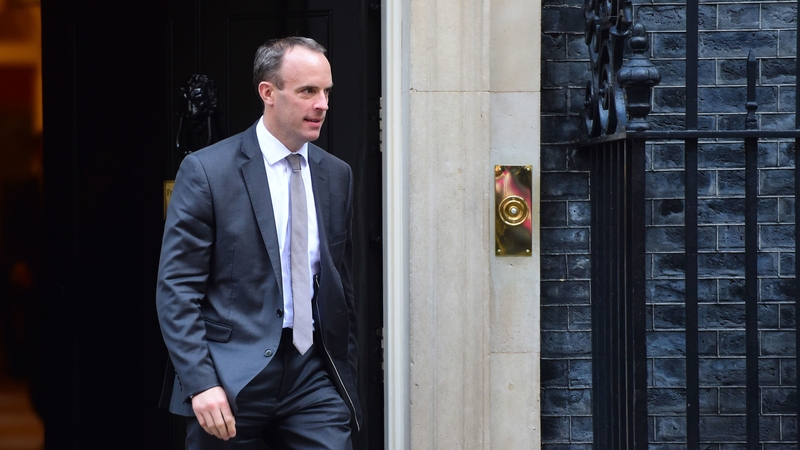 Dominic Raab said any customs deal would 'have to be finite, it would have to be short and it would have to be time-limited'