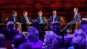 Liam Halligan, Nigel Farage, Baronnes Dee Doocey and Alastair Campbell with Ryan Tubridy. Picture Andres Poveda