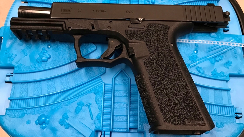 A number of handguns were seized by gardaí