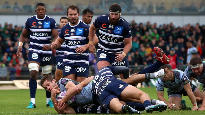 Kyle Godwin scores Connacht's first try