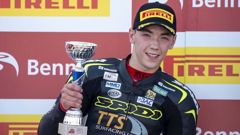 Eunan McGlinchey finished the penultimate race of the campaign in third position onboard the Kawasaki Ninja 400, which proved enough to claim the crown with a race still to spare. Photo credit: James McCann