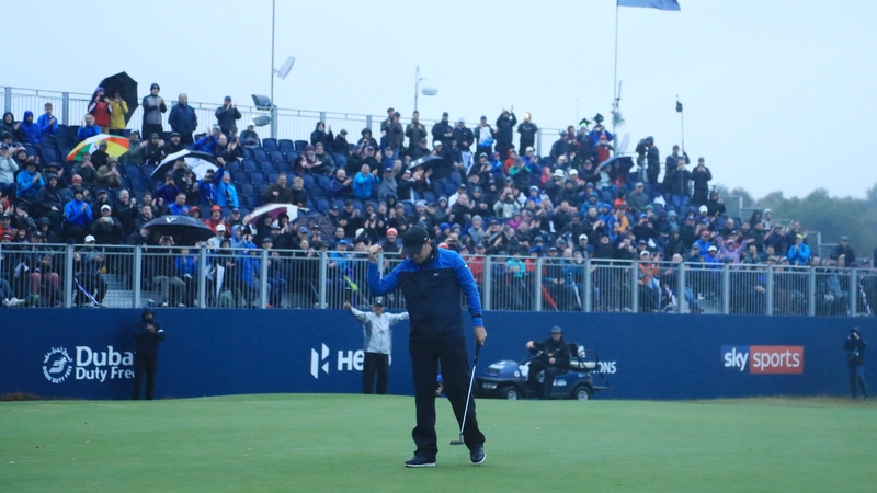 Eddie Pepperell claimed the British Masters in miserable conditions in Walton Heath this afternoon