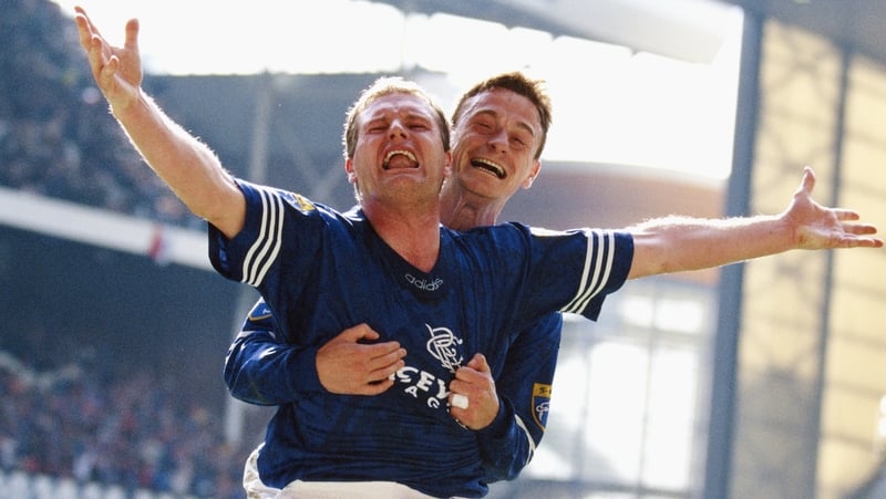Paul Gascoigne in his Rangers days