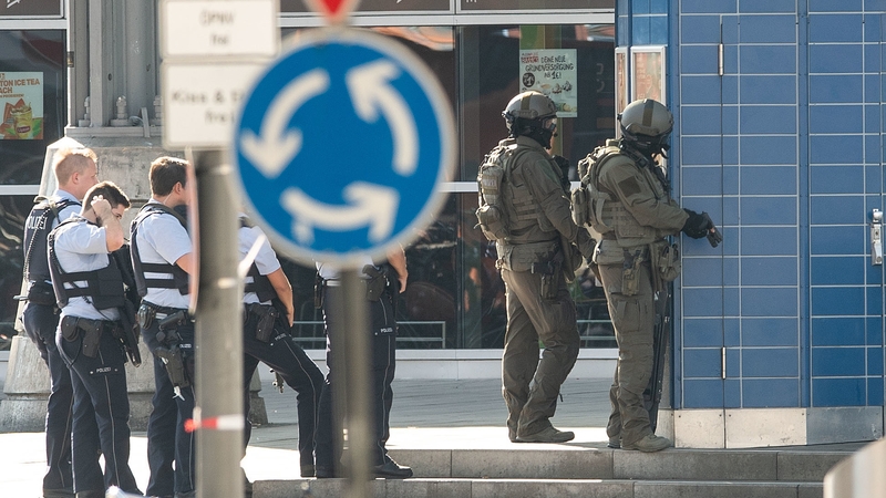 Reported that shots fired at Cologne's main train station