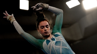 Emma Slevin of Ireland competing at the Youth Olympic Games