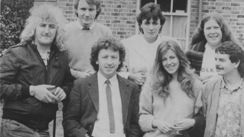 The classic '80s line-up of De Danann, with founder members Alec Finn and Frankie Gavin (pic via the latter's website)