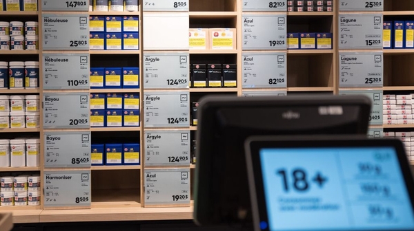 Cannabis items for sale in a Montreal cannabis store