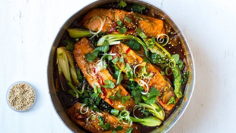 Vietnamese Salmon with Bok Choy