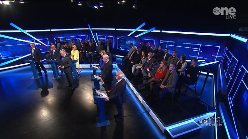 The candidates faced questions on Travellers, expenses and how long they would serve (Image: Virgin Media Television)
