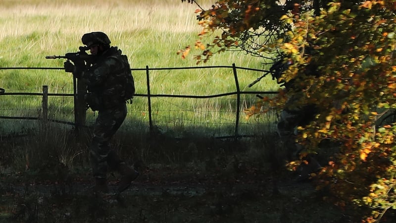 Members of the 113th Infantry Battalion take part in a Mission Readiness Exercise ahead of their deployment to Lebanon