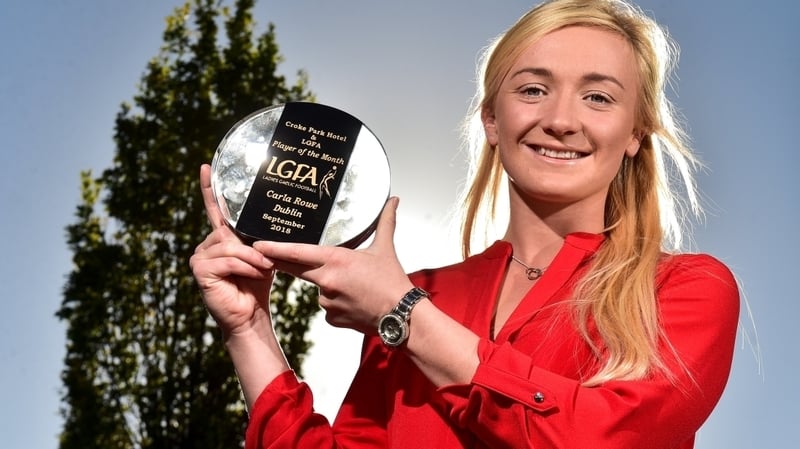 Carla Rowe with her award